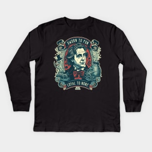 Lewis Carroll - Sworn to Pun, Loyal to None Kids Long Sleeve T-Shirt